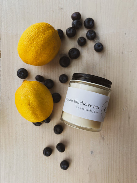 Lemon Bluebarry Tart soy candle