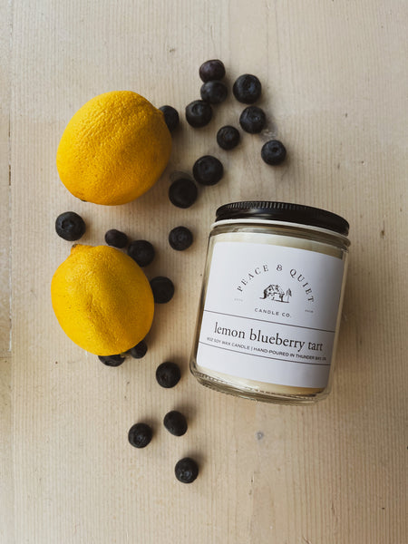 Lemon Bluebarry Tart soy candle