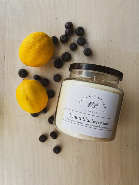 Lemon Bluebarry Tart soy candle